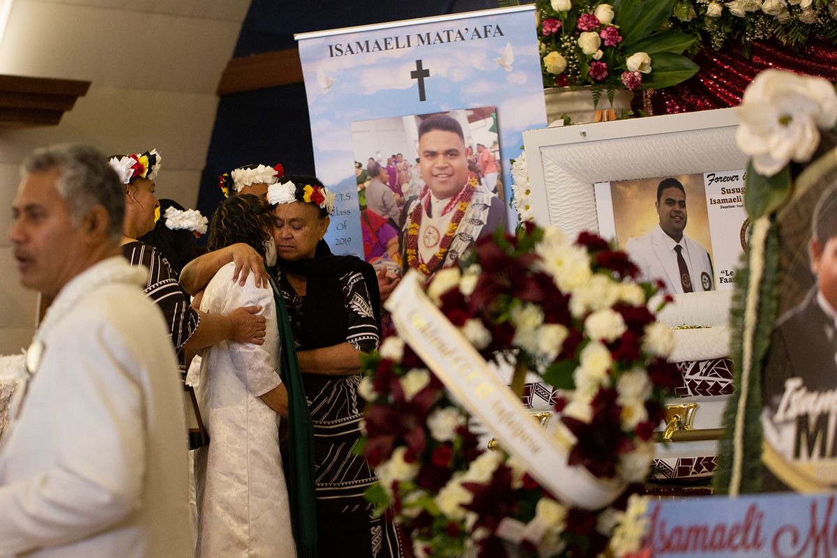 A final farewell: Youth pastor Isamaeli 'Eli' Mata'afa laid to rest