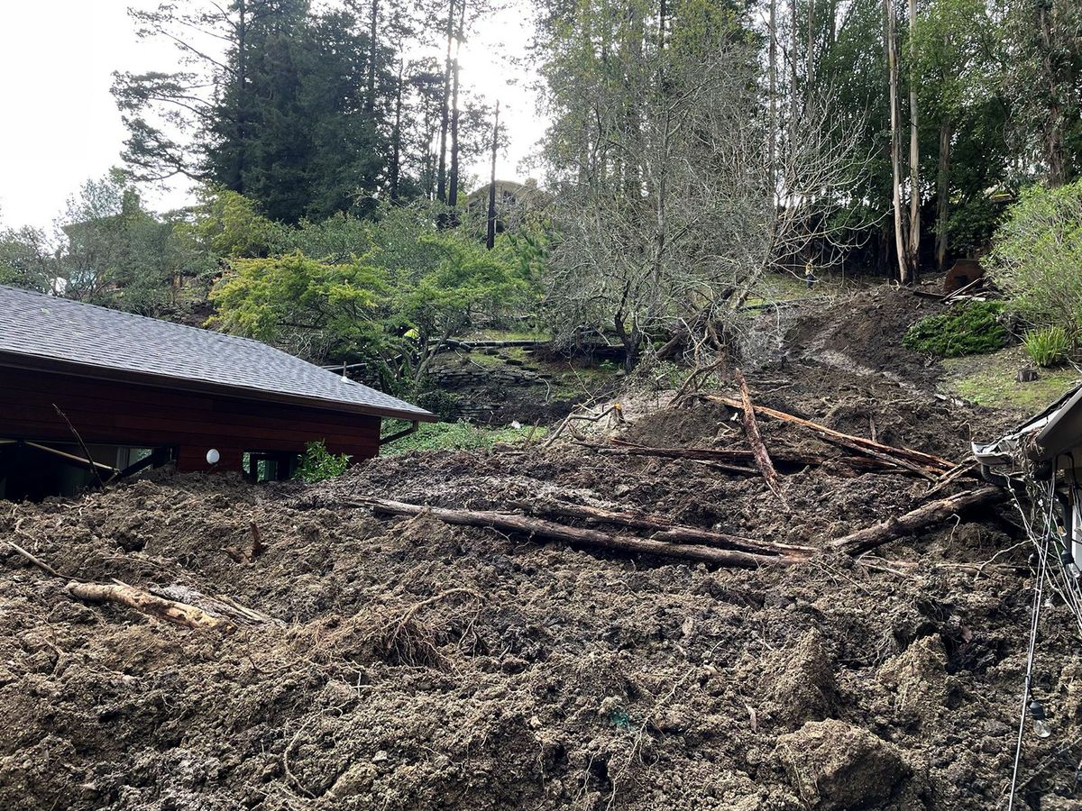 Berkeley Hills mudslide: 1 home damaged, 4 others red-tagged