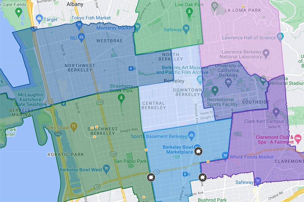 The Berkeley Scanner shooting and gunfire map for 2023