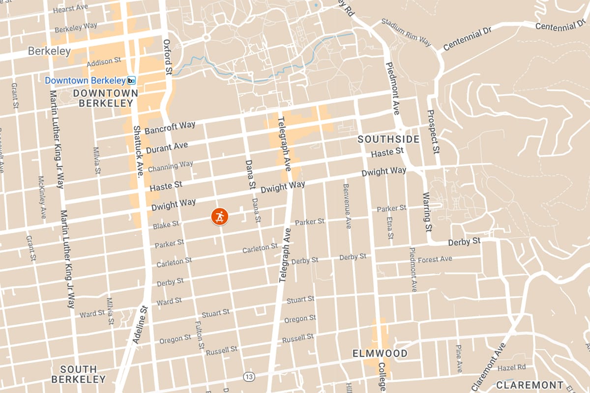 UC Berkeley student 19 in critical - Skateboard Crash Google Maps 