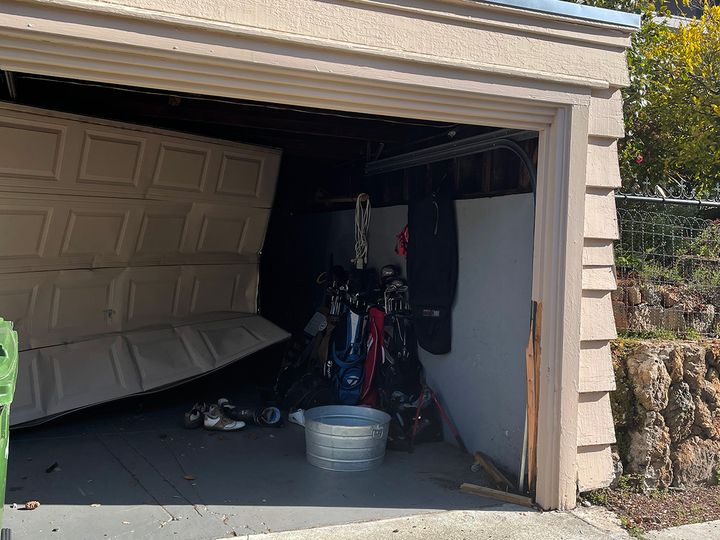 Berkeley residents see garages smashed in the Claremont area