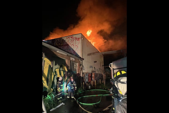 Cause unknown after 2-alarm fire at Berkeley warehouse