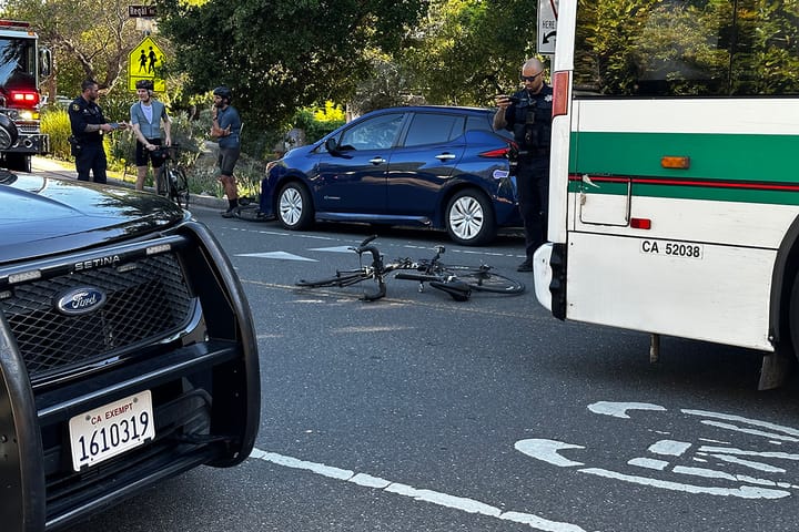 Cyclist taken to Highland after collision with AC Transit bus